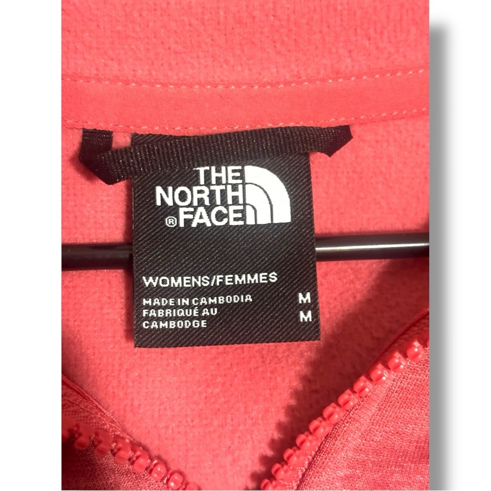 The North Face Pink Utility Jacket Long Sleeve Fleece Interior Hooded Sweatshirt - Picture 13 of 16